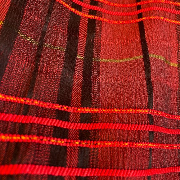 Christopher & Banks Cropped Stretch Tartan Plaid Textured Zipper Jacket M - Picture 8 of 9